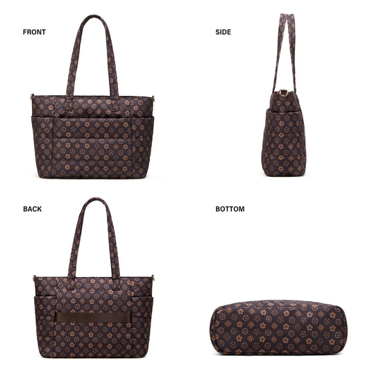 Tote Bag for Women, Lightweight Puffy Totes Bags with Compartments Shoulder Satchel Handbag for Travel, Work, Gym