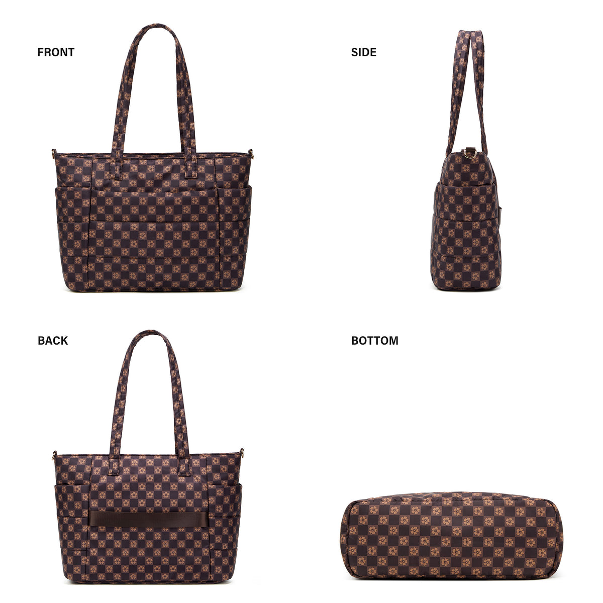 Tote Bag for Women, Lightweight Puffy Totes Bags with Compartments Shoulder Satchel Handbag for Travel, Work, Gym