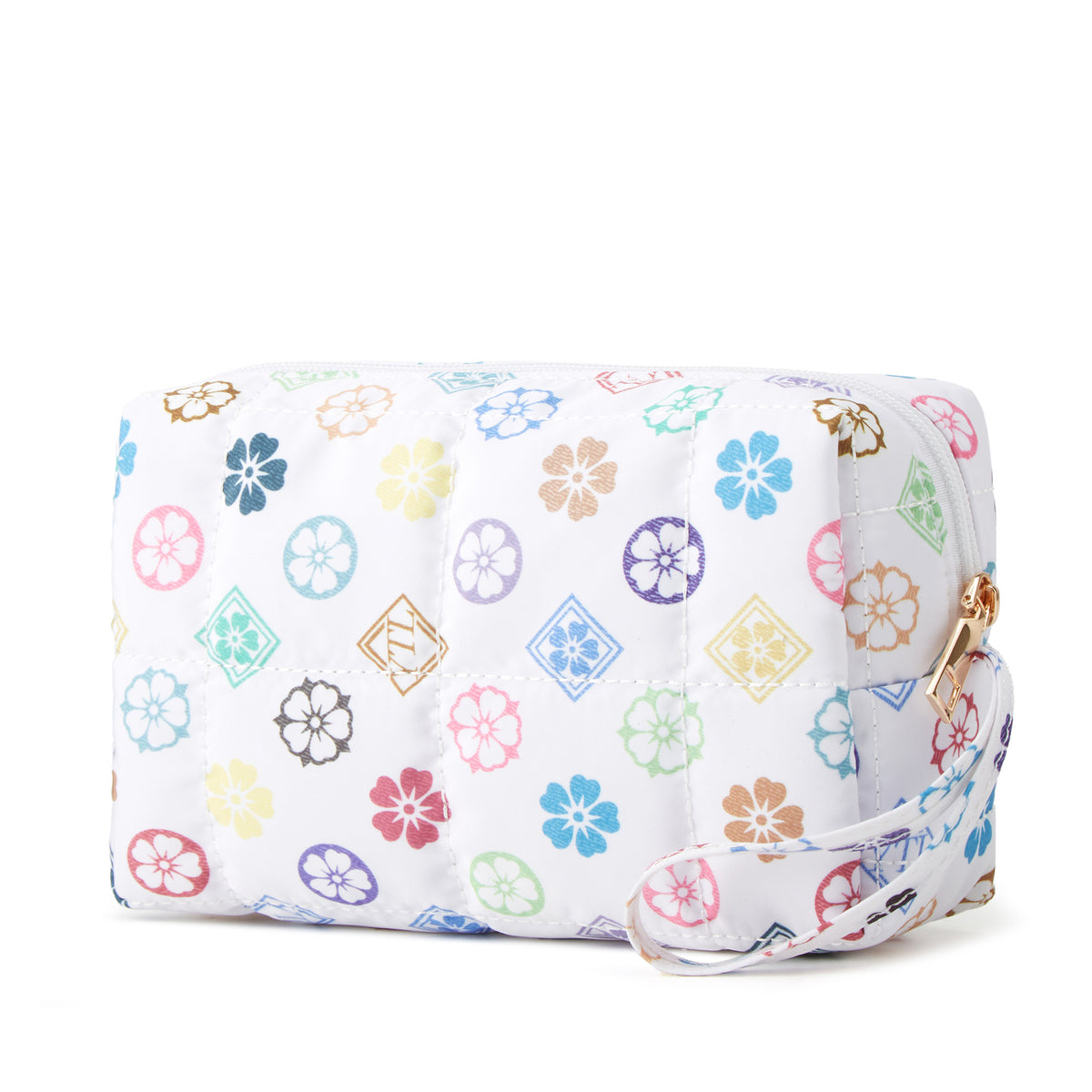 YTL Travel Makeup Bag, Puffer Cosmetic Organizer Bags, Women Toiletry Case Wide-open Make Up Bags, Flat Open Portable Organizer Cases for Skincare, Brushes & Travel Essentials