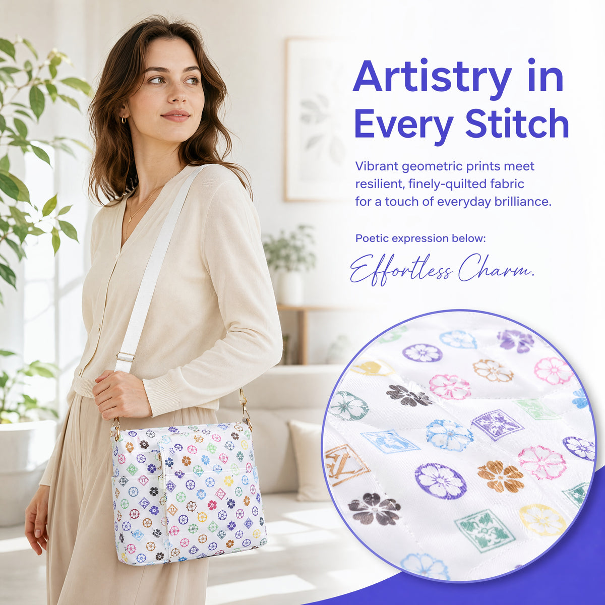 Tote Bag for Women, Lightweight Puffy Totes Bags with Compartments Shoulder Satchel Handbag for Travel, Work, Gym