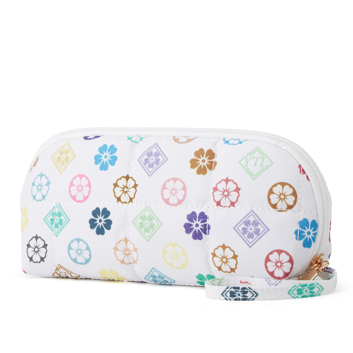 YTL Travel Makeup Bag, Puffer Cosmetic Organizer Bags, Women Toiletry Case Wide-open Make Up Bags, Flat Open Portable Organizer Cases for Skincare, Brushes & Travel Essentials