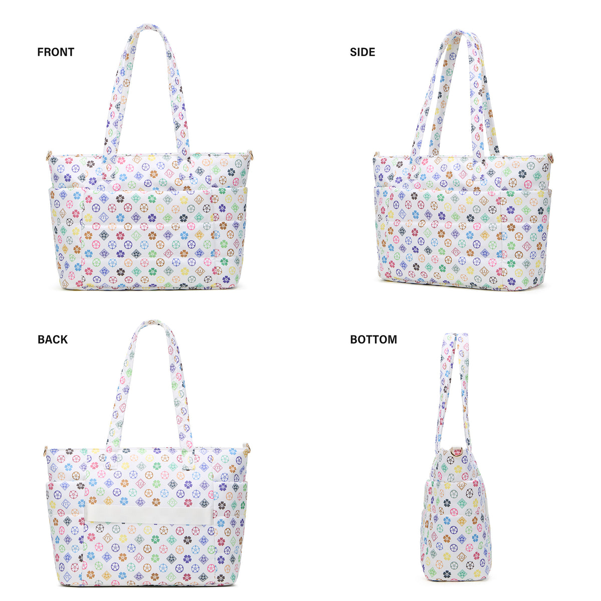 Tote Bag for Women, Lightweight Puffy Totes Bags with Compartments Shoulder Satchel Handbag for Travel, Work, Gym