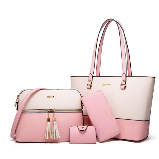 Women Fashion Handbags Wallet Tote Bag Shoulder Bag Top Handle Satchel Purse Set