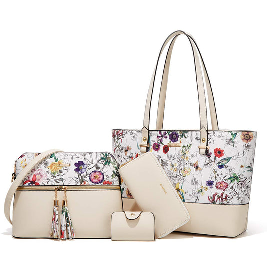 Women Fashion Handbags Wallet Tote Bag Shoulder Bag Top Handle Satchel Purse Set