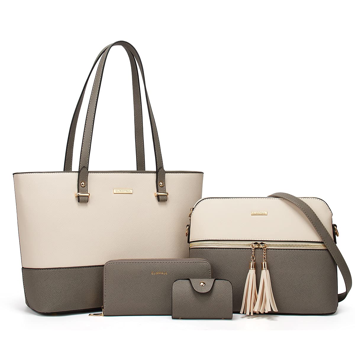 Women Fashion Handbags Wallet Tote Bag Shoulder Bag Top Handle Satchel Purse Set