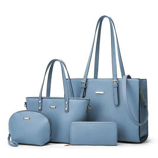 Women Fashion Handbags Wallet Tote Bag Shoulder Bag Top Handle Satchel Purse Set