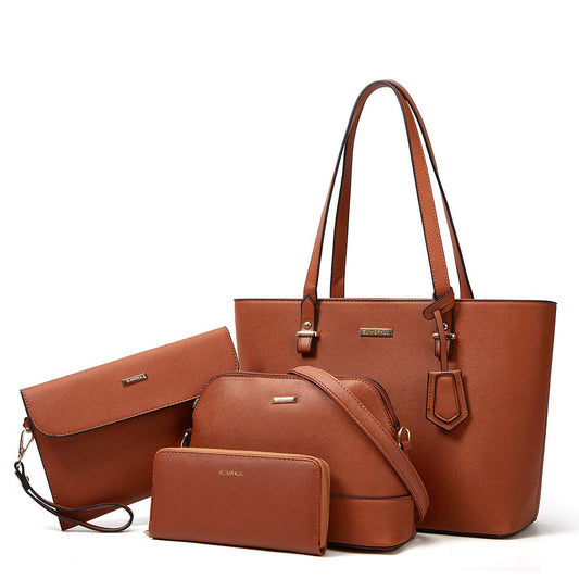 Women Fashion Handbags Wallet Tote Bag Shoulder Bag Top Handle Satchel Purse Set