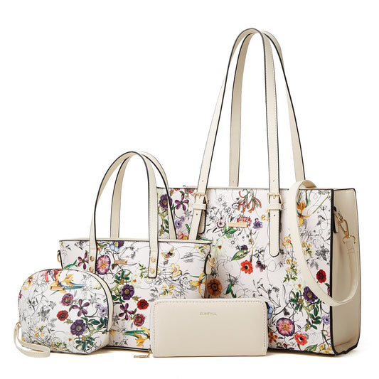 Women Fashion Handbags Wallet Tote Bag Shoulder Bag Top Handle Satchel Purse Set