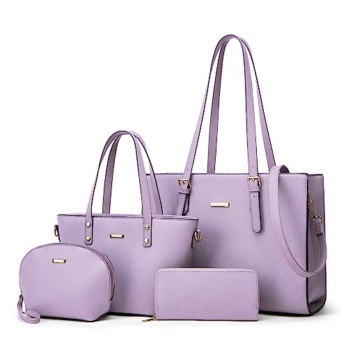 Women Fashion Handbags Wallet Tote Bag Shoulder Bag Top Handle Satchel Purse Set