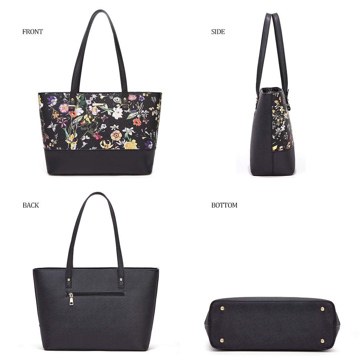 Women Fashion Handbags Wallet Tote Bag Shoulder Bag Top Handle Satchel Purse Set