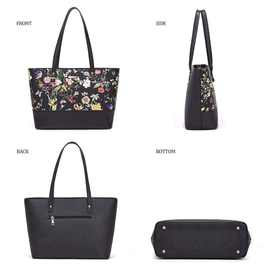 Women Fashion Handbags Wallet Tote Bag Shoulder Bag Top Handle Satchel Purse Set