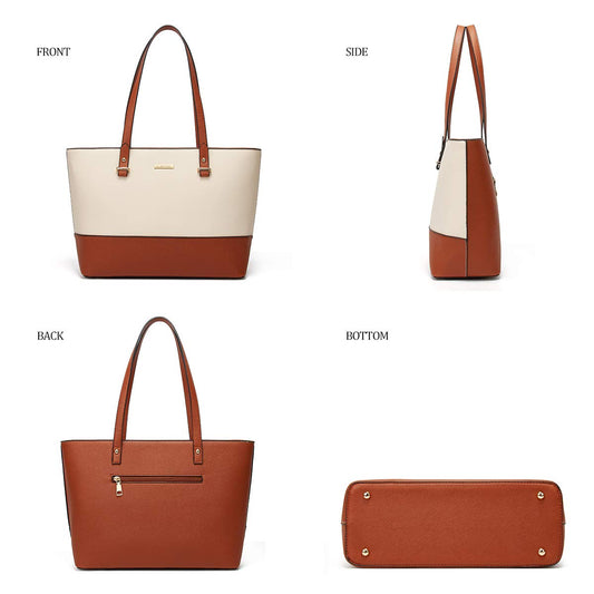 Women Fashion Handbags Wallet Tote Bag Shoulder Bag Top Handle Satchel Purse Set
