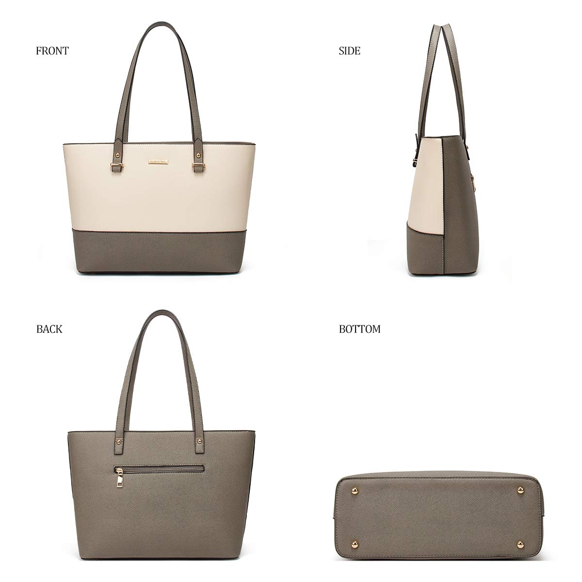 Women Fashion Handbags Wallet Tote Bag Shoulder Bag Top Handle Satchel Purse Set