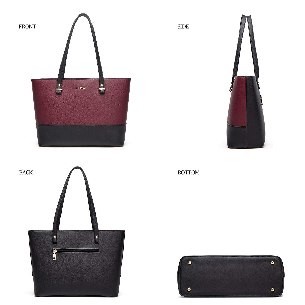 Women Fashion Handbags Wallet Tote Bag Shoulder Bag Top Handle Satchel Purse Set