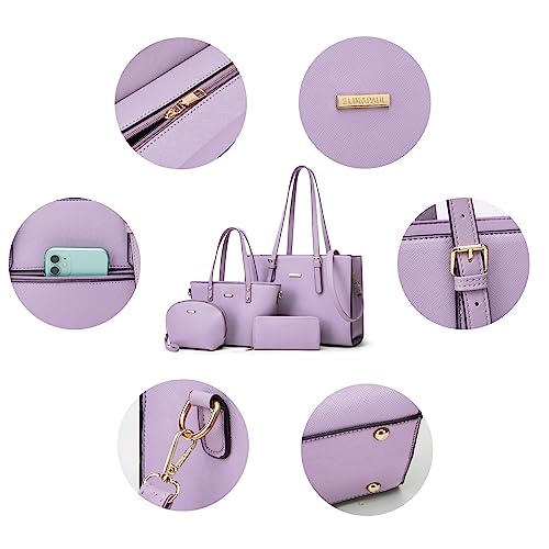 Women Fashion Handbags Wallet Tote Bag Shoulder Bag Top Handle Satchel Purse Set