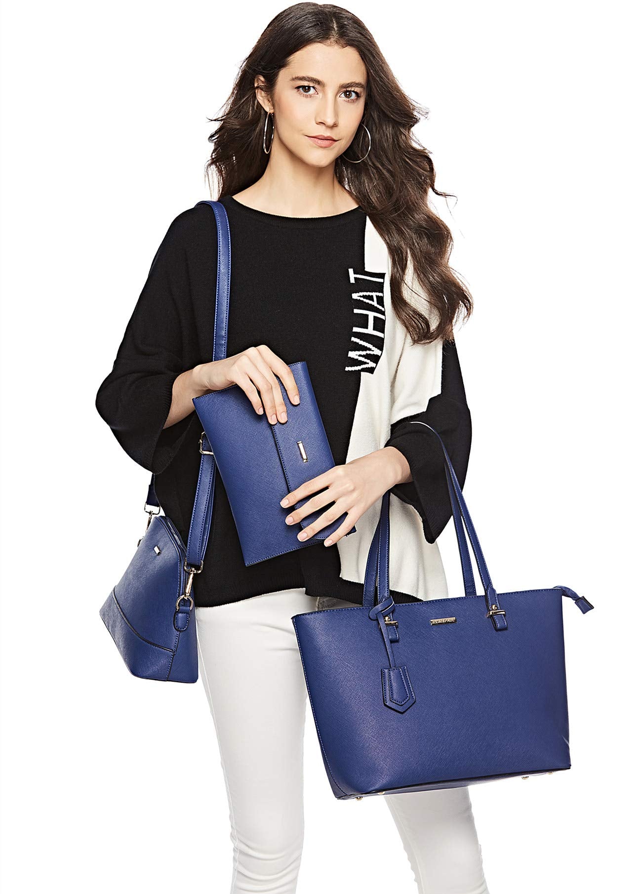 Women Fashion Handbags Wallet Tote Bag Shoulder Bag Top Handle Satchel Purse Set