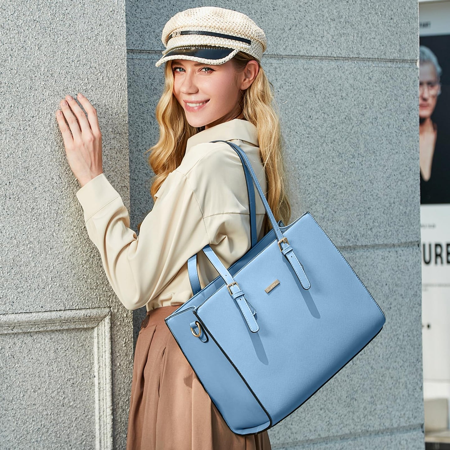Women Fashion Handbags Wallet Tote Bag Shoulder Bag Top Handle Satchel Purse Set