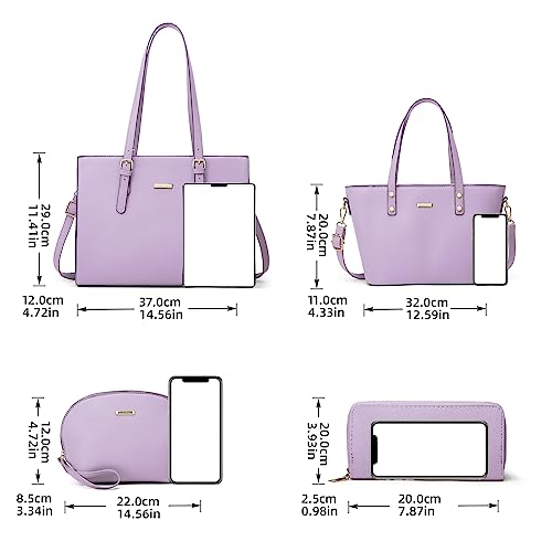 Women Fashion Handbags Wallet Tote Bag Shoulder Bag Top Handle Satchel Purse Set