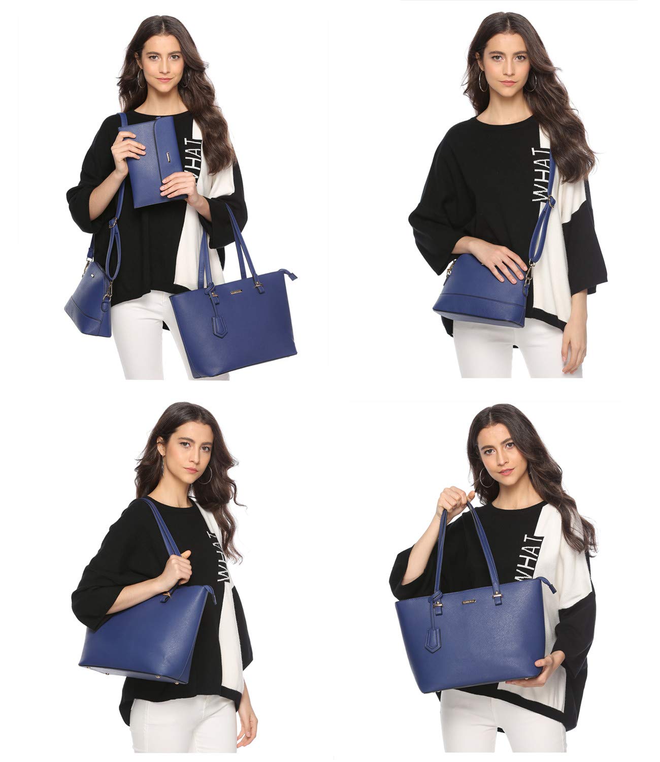 Women Fashion Handbags Wallet Tote Bag Shoulder Bag Top Handle Satchel Purse Set