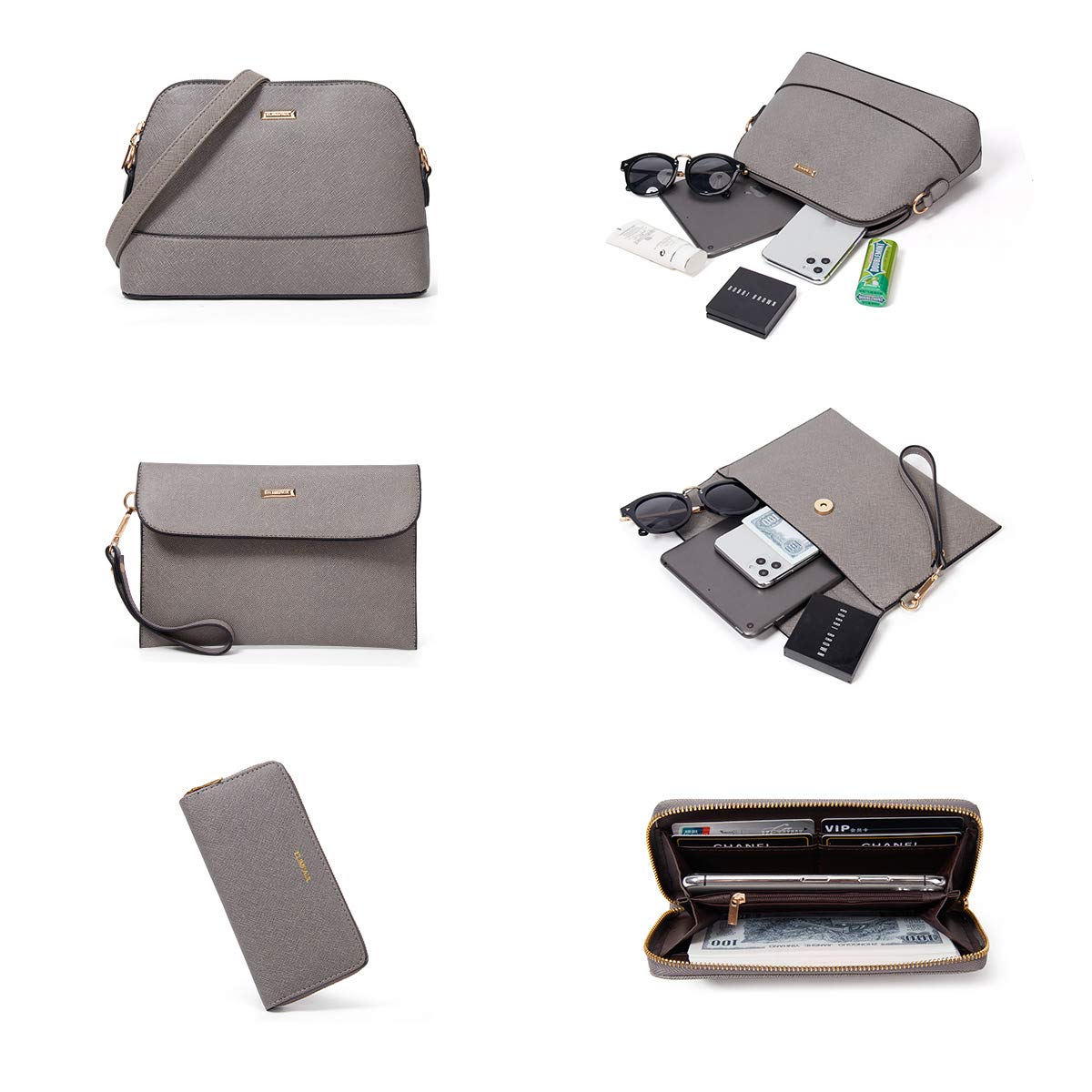 Women Fashion Handbags Wallet Tote Bag Shoulder Bag Top Handle Satchel Purse Set