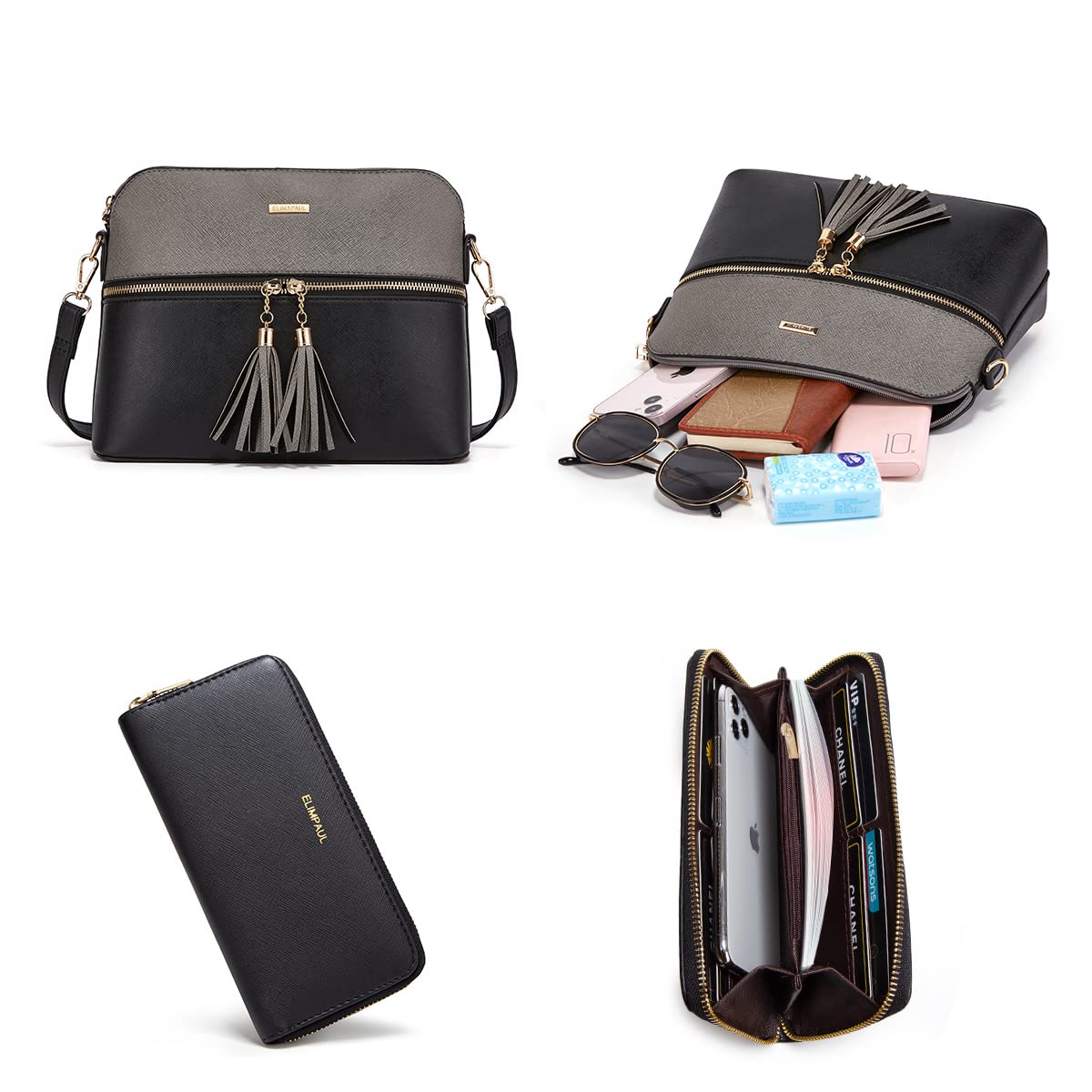 Women Fashion Handbags Wallet Tote Bag Shoulder Bag Top Handle Satchel Purse Set